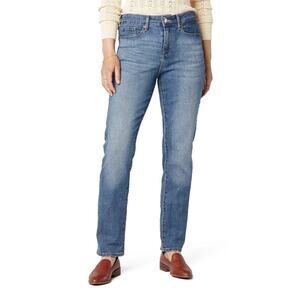 Signature Levi Strauss Sz 10 Short Mid Rise Straight Jeans